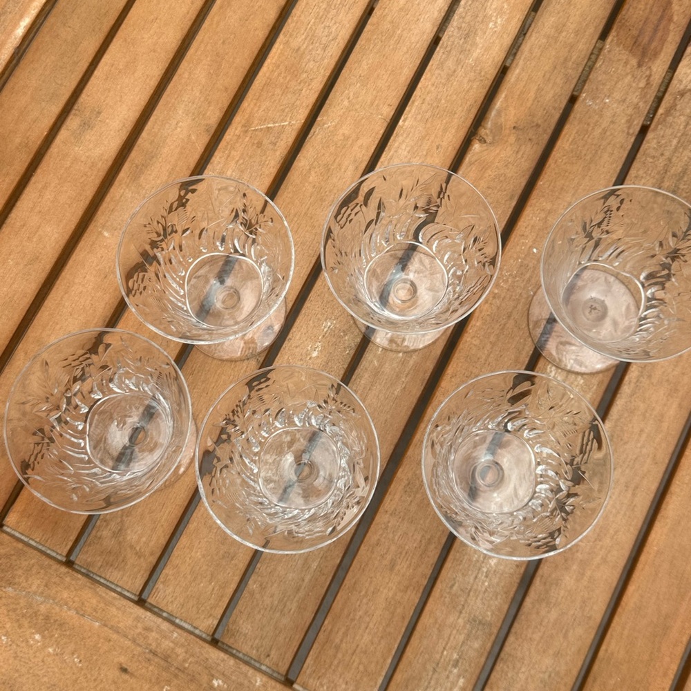 Vintage Crystal Dessert Bowls